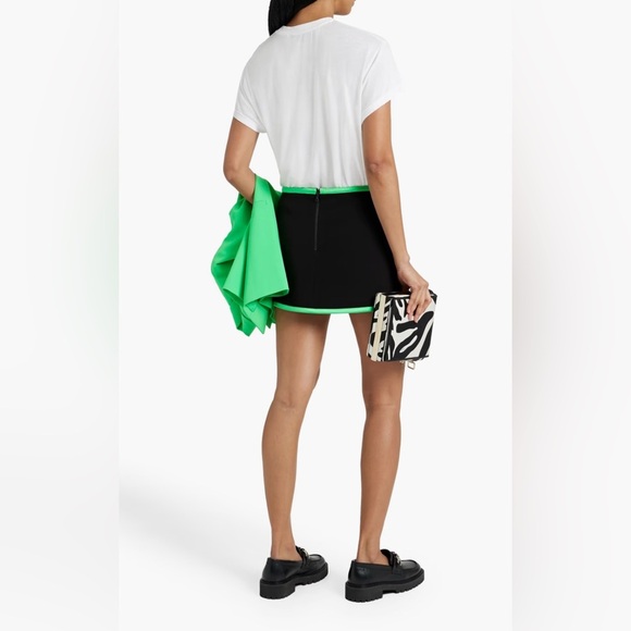 ALICE + OLIVIA Lilia wrap-effect woven mini skirt Size 2 - Picture 5 of 6